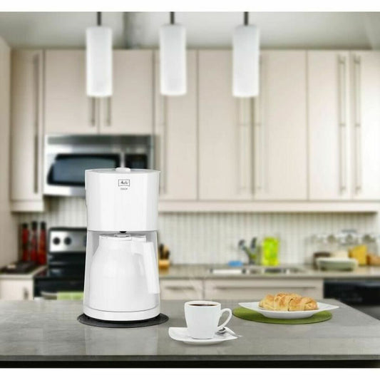 Cafetera Eléctrica Melitta 1017-05 – 1000 W, 8 Tazas, Color Blanco