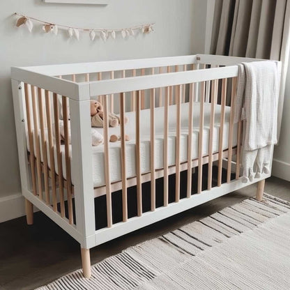 Pack de 2 Sábanas Ajustables de Algodón para Cuna 140x70 cm