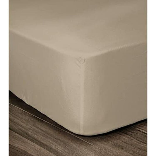 Fitted sheet Lovely Home Beige Single bed 90 x 190-0