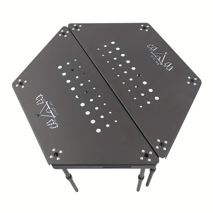 Aluminum Camping Table Non-Folding Hexagonal-1