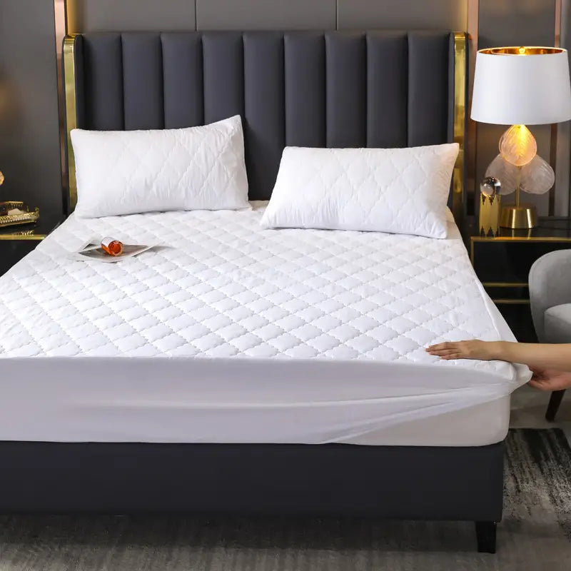 NNETM Waterproof Bed Cap Set with Fitted Sheet and Pillowcases-2