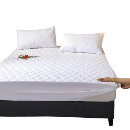 NNETM Waterproof Bed Cap Set with Fitted Sheet and Pillowcases-0