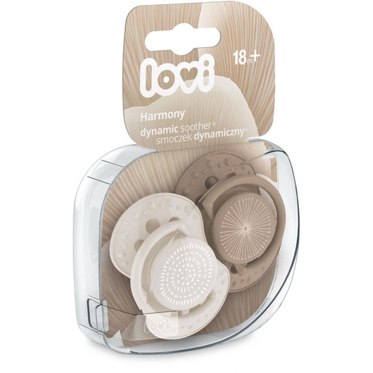 Suzeta bebe, Lovi, Silicon, 18+, Crem (5901691853874)-0