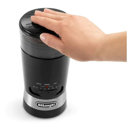 Molino Eléctrico DeLonghi KG210 – Ajustable, Color Negro