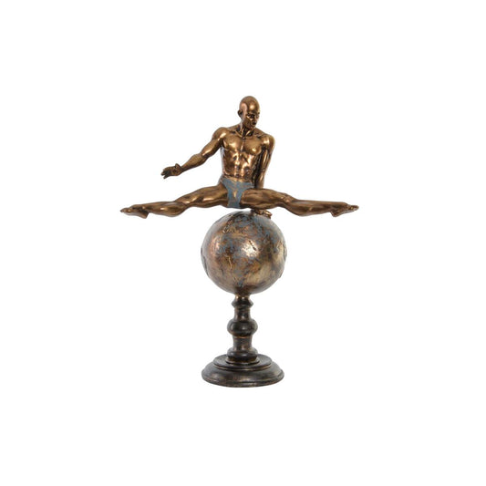 Decorative Figure DKD Home Decor Golden Resin Gymnast Modern (36 x 19 x 46 cm)-0