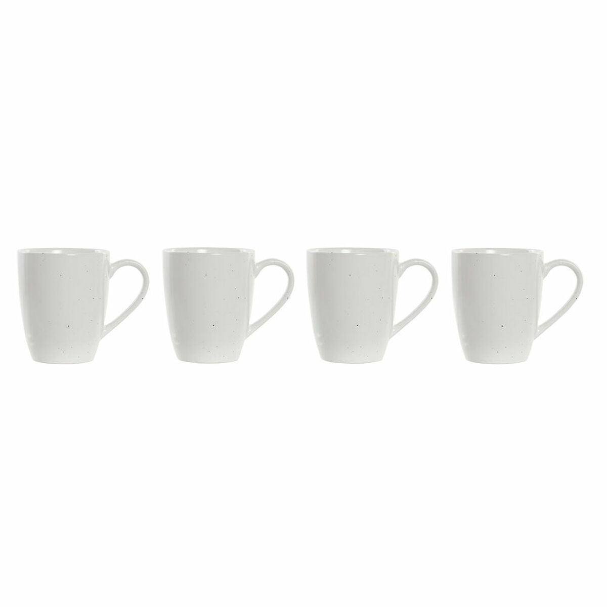 Set de 4 Tazas DKD Home Decor – Stoneware y Madera Natural 300ml