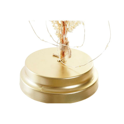 Lámpara Decorativa DKD Home Decor Flor de Cristal y Metal