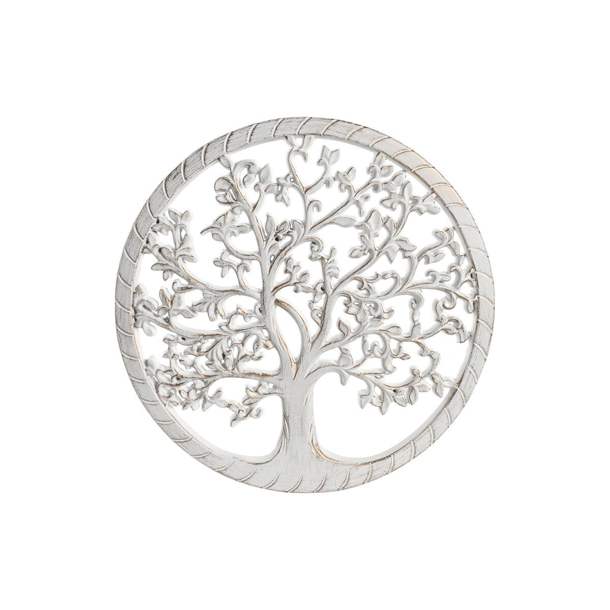 Decoración de Pared DKD Home Decor Blanca, Dorada y Plateada