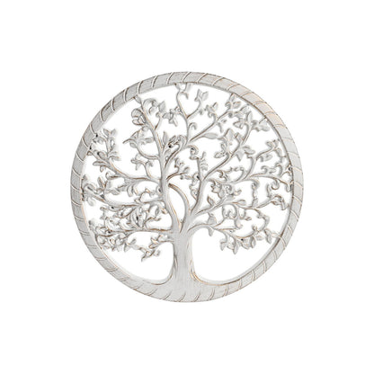 Decoración de Pared DKD Home Decor Blanca, Dorada y Plateada