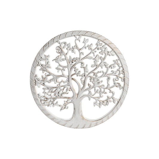 Decoración de Pared DKD Home Decor Blanca, Dorada y Plateada