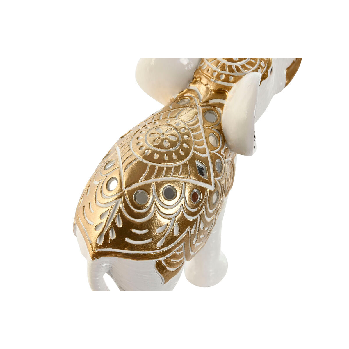 Decorative Figure Home ESPRIT Golden Elephant 15 x 6 x 14 cm-1