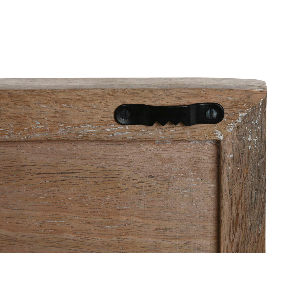 Wall Decoration Home ESPRIT White Natural Floral 60 x 2,5 x 60 cm (4 Pieces)-1