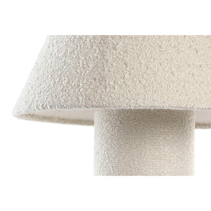 Lámpara de Sobremesa Home ESPRIT Blanca – Iluminación Moderna de Metal y Tela