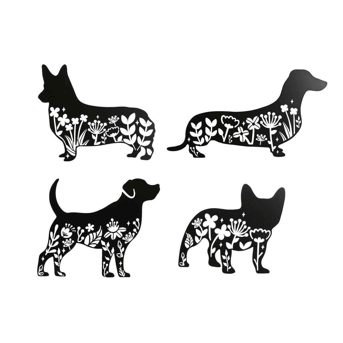 Decoración de Pared Perro Negro ESPRIT Home