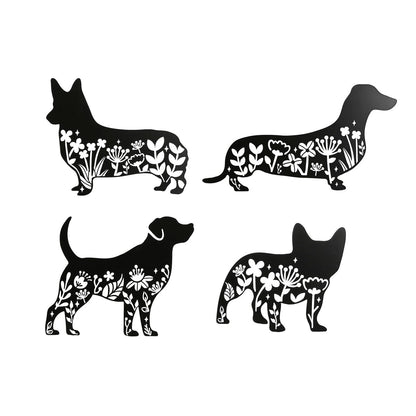 Decoración de Pared Perro Negro ESPRIT Home