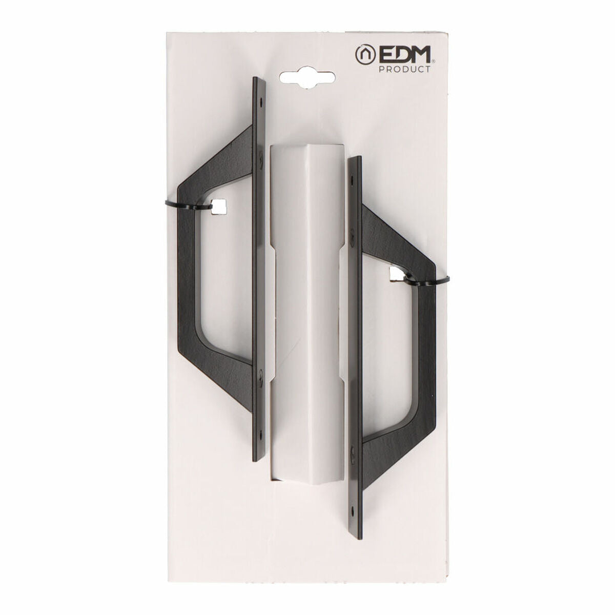Handles EDM 85460 6804 Black Aluminium Straight 200 x 25 mm (2 Units)-0