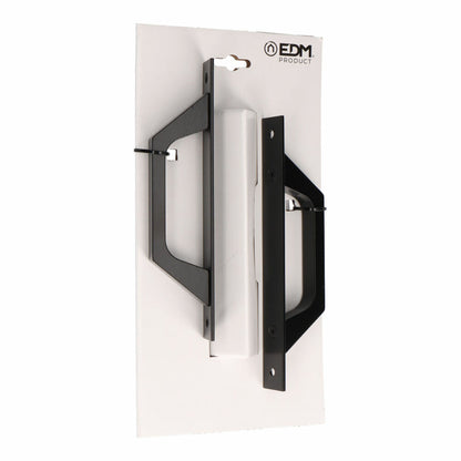 Handles EDM 85460 6804 Black Aluminium Straight 200 x 25 mm (2 Units)-2