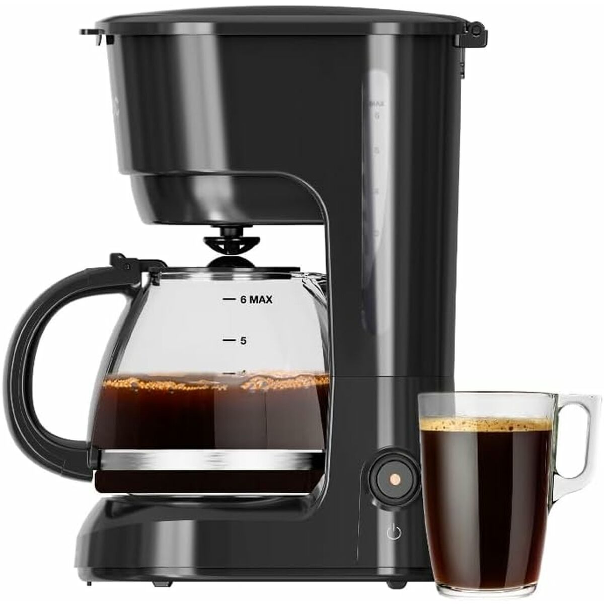 Drip Coffee Machine Solac CF4037 Black 600 W 6 Cups 6 Units-0