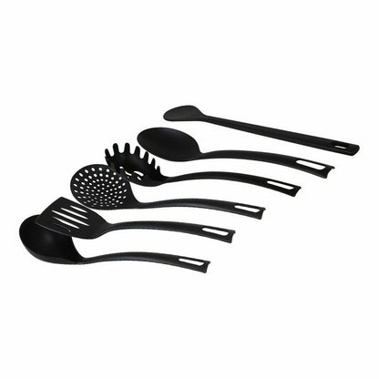 Kitchen Utensils Set Quttin Quttin Black (6 Pieces) (8 Units) (6 pcs)-1