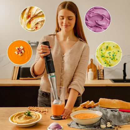 Hand-held Blender Cecotec 15 TotalDestroy Smash B 1500 W Black-1