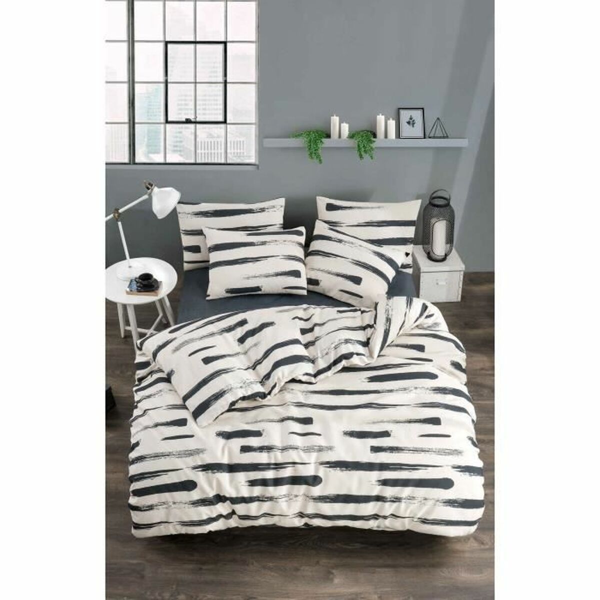 Duvet cover set White Super king 3 Pieces-4