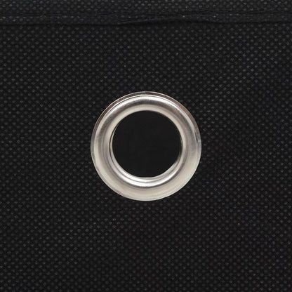 NNEVL Storage Boxes 4 pcs Non-woven Fabric 32x32x32 cm Black-1