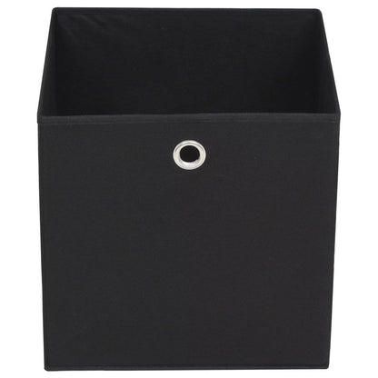 NNEVL Storage Boxes 4 pcs Non-woven Fabric 32x32x32 cm Black-3