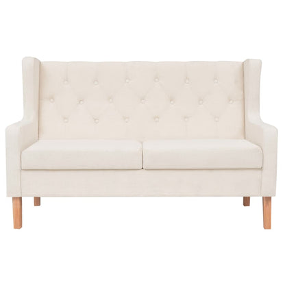 NNEVL Sofa Set 2 Pieces Fabric Cream White-2