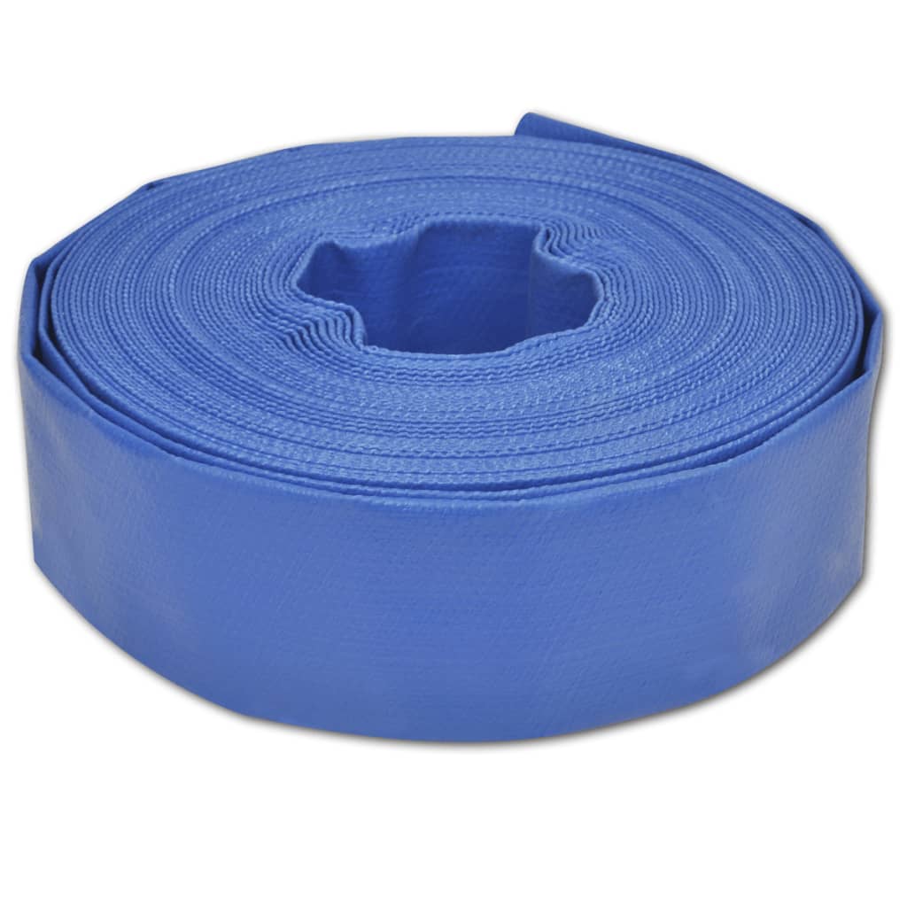 NNEVL Flat Hose 25 m 2" PVC Water Delivery-0