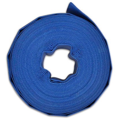 NNEVL Flat Hose 25 m 2" PVC Water Delivery-3