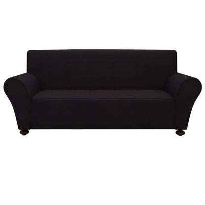 NNEVL Stretch Couch Slipcover Black Polyester Jersey-1