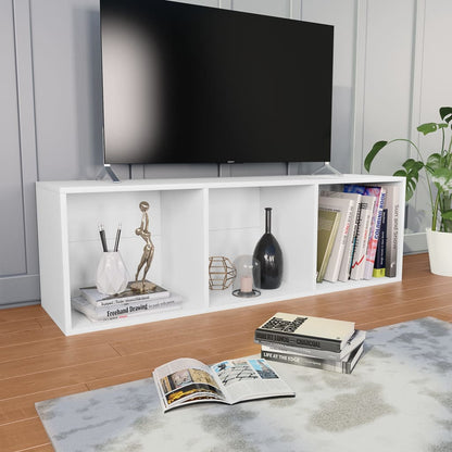 NNEVL Book Cabinet/TV Cabinet White 36x30x114 cm Chipboard-3
