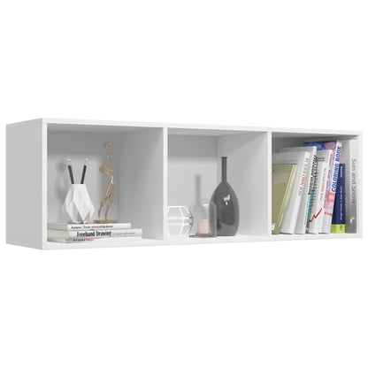 NNEVL Book Cabinet/TV Cabinet White 36x30x114 cm Chipboard-4