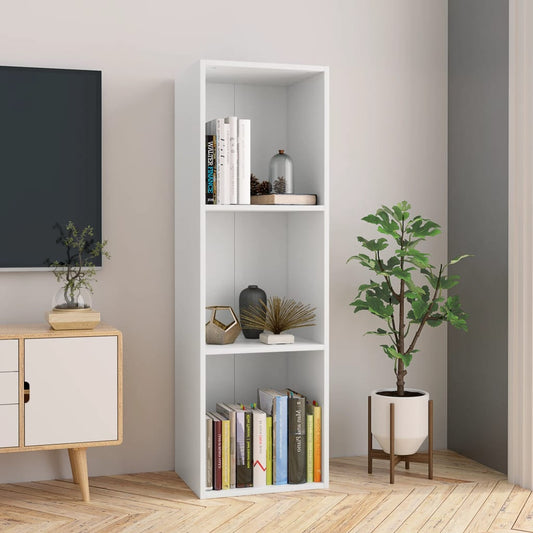 NNEVL Book Cabinet/TV Cabinet White 36x30x114 cm Chipboard-0