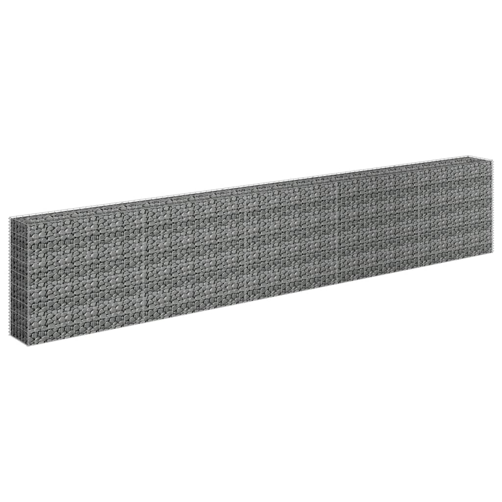 NNEVL Gabion Raised Bed Galvanised Steel 450x30x90 cm-2