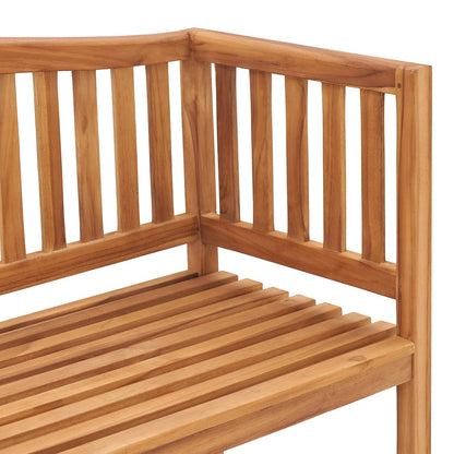 NNEVL Garden Bench 150 cm Solid Teak Wood-2