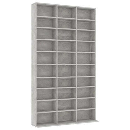 NNEVL CD Cabinet Concrete Grey 102x16x177.5 cm Engineered Wood-1