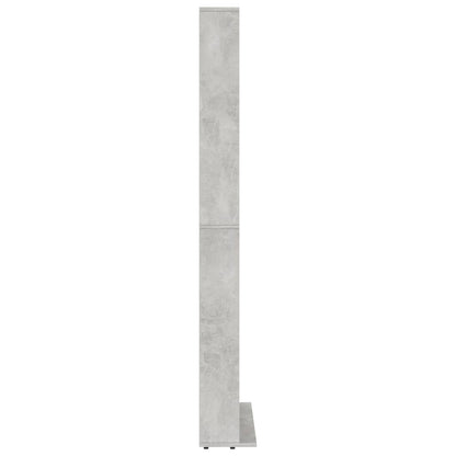 NNEVL CD Cabinet Concrete Grey 102x16x177.5 cm Engineered Wood-4