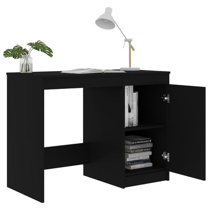 NNEVL Desk Black 100x50x76 cm Chipboard-4