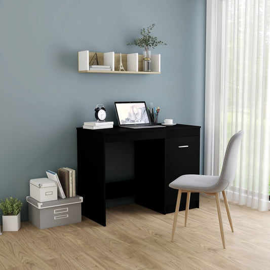 NNEVL Desk Black 100x50x76 cm Chipboard-0