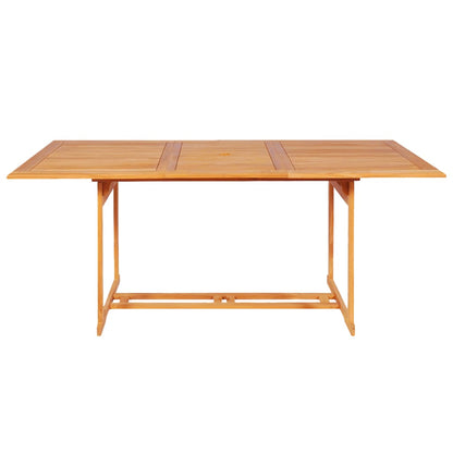 NNEVL 7 Piece Garden Dining Set Solid Teak Wood-2