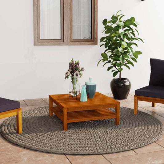 NNEVL Coffee Table 65x65x35 cm Solid Acacia Wood-0