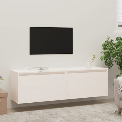 NNEVL Wall Cabinets 2 pcs White 60x30x35 cm Solid Wood Pine-2
