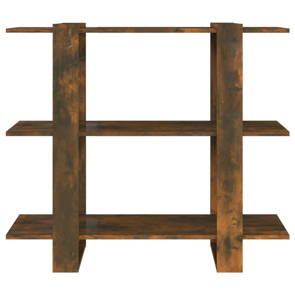 NNEVL Book Cabinet/Room Divider Smoked Oak 100x30x87 cm-4