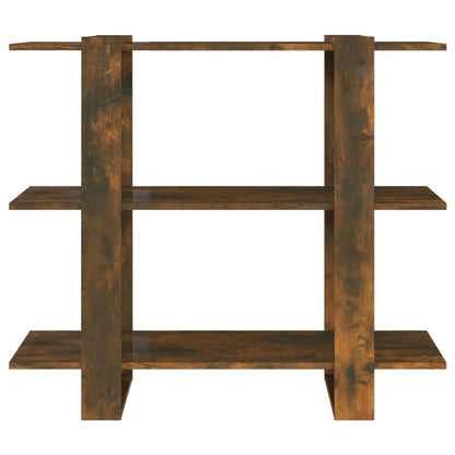 NNEVL Book Cabinet/Room Divider Smoked Oak 100x30x87 cm-4