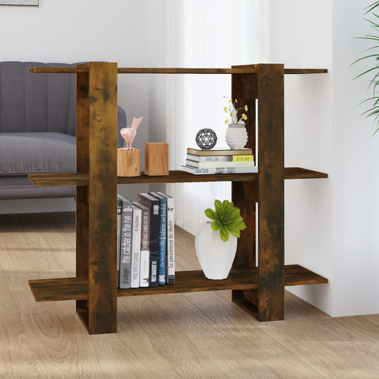 NNEVL Book Cabinet/Room Divider Smoked Oak 100x30x87 cm-0