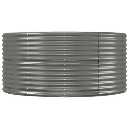 NNEVL Garden Planter Grey 367x140x68 cm Powder-coated Steel-3