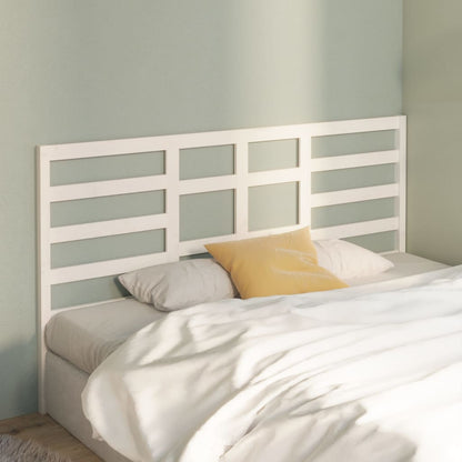 NNEVL Bed Headboard White 186x4x104 cm Solid Wood Pine-2
