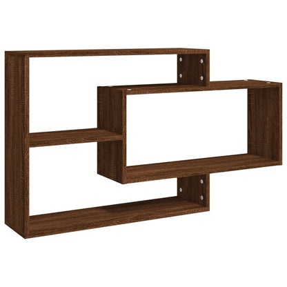 NNEVL Wall Shelf Brown Oak 104x20x58.5 cm Engineered Wood-1
