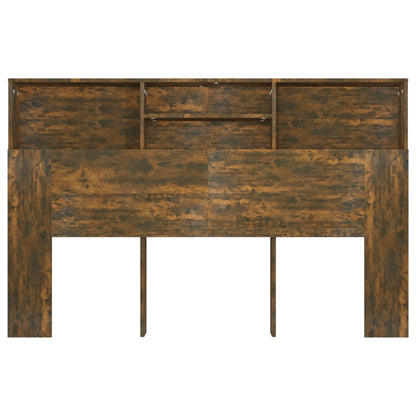 NNEVL Headboard Cabinet Smoked Oak 160x19x103.5 cm-4